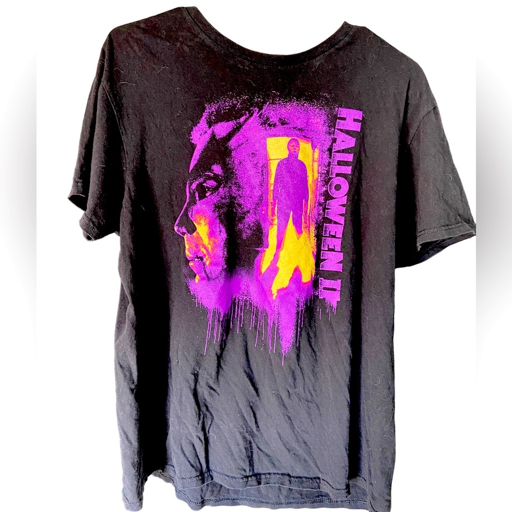 Retro Horror Halloween II Movie Michael Myers Women’s Black L T-Shirt